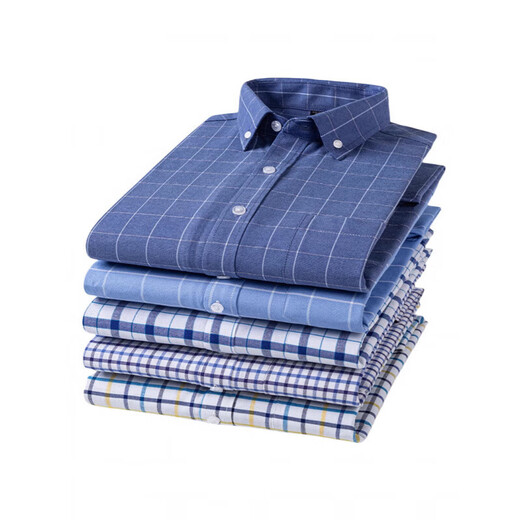 2025 новая трансграничная мужская рубашка, полосатый повседневный кардиган на пуговицах, хлопковая оксфордская рубашка большого размера с длинными рукавами CX518, мужская рубашка с длинными рукавами 41