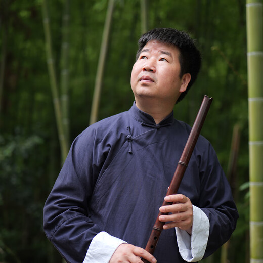 玉屏箫笛 烟熏竹洞箫专业演奏八孔萧乐器 曹俊制桂竹半碳化管内大漆洞箫 八孔F调 洞箫