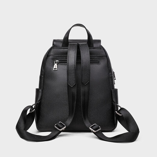 Anysmic International Light Luxury Brand Bag Women's Back's Backpack Women's 2025 New Fashion Lightweight Travel grande capacité Backpack Black (cadeau)