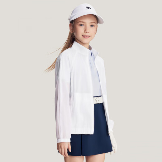 迪桑特（DESCENTE）迪桑特（DESCENTE）迪桑特儿童 GOLF 女童运动夹克外套 凉 LB-LIGHT_BLUE M 140c_(140_64)