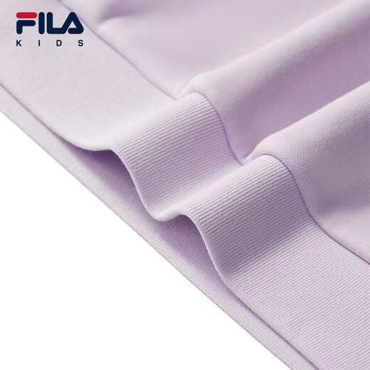 FILA【抗菌功能】斐乐儿童童装2025年冬季新款男女童小童加绒卫衣 樱花浅粉-PK 150