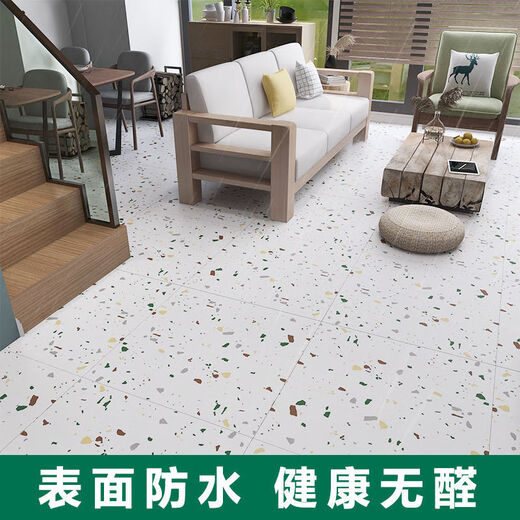 XMSJpvc地板贴纸自粘加厚耐磨防水泥地家用塑胶仿瓷砖翻新改造 6172加厚款(60*60cm)1片