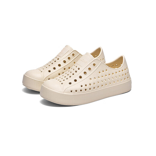Chaussures de trou Chaussures pour enfants Summer Chaussures de trou pour enfants garçons et filles non glissés imperméables chaussures de plage creux sandales blanches 27 (la longueur intérieure C9 est d'environ 17,2 cm)