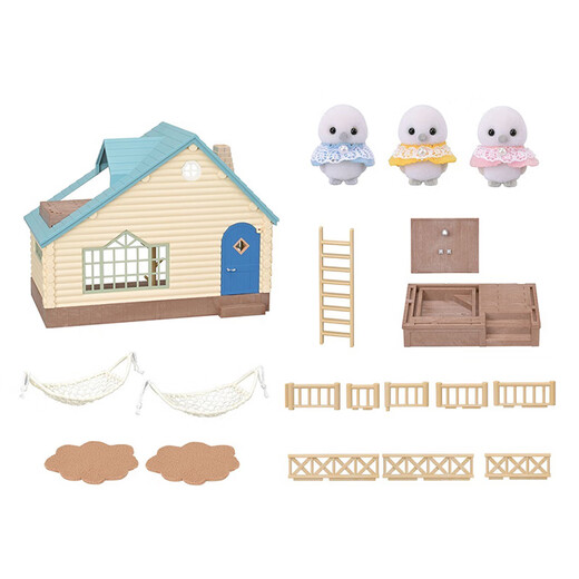 Sylvanian families (Sylvanian families) Us villa set Playing house girl toy doll set