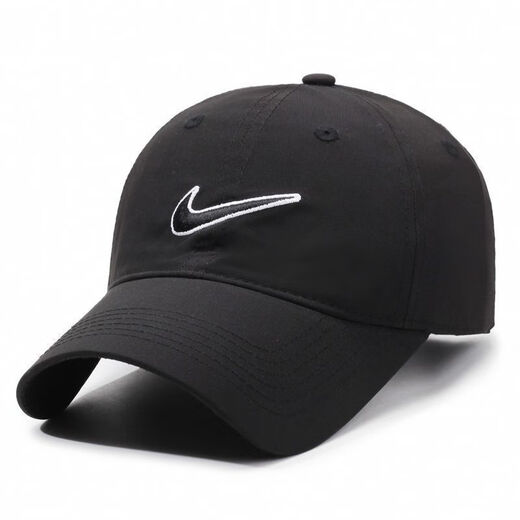 MICHAEL JORDAN-NIKE hat spring and autumn style peaked cap outdoor couple sun protection face display men's sun hat casual fishing sunshade Nike quick-drying embroidered letter hook black Nike adjustable (55-60cm)