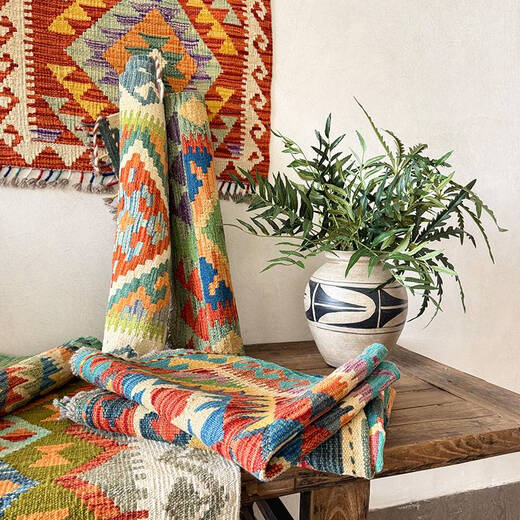Yonghuan kleberfreier Wolle Kilim Teppich Handgewebe