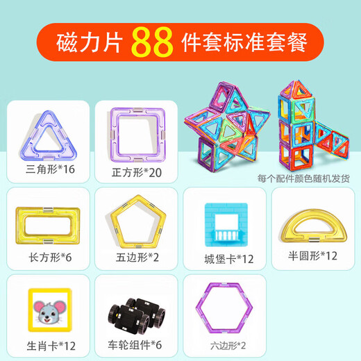 
Bruce magnetic tablet children's toys boys 3-6 years old magnetic building blocks assembled magnetic puzzle toys 1-3 years old birthday gift