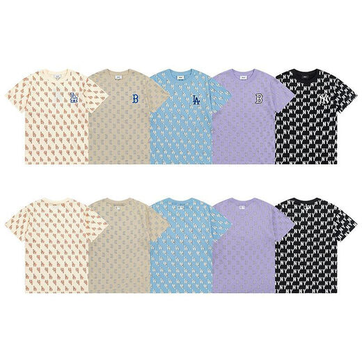 T-shirt presbytérien de diamant à la mode MLB T-shirt décontracté à manches à manches à manches à manches à manches à manches courtes DT-9923 Kaki S