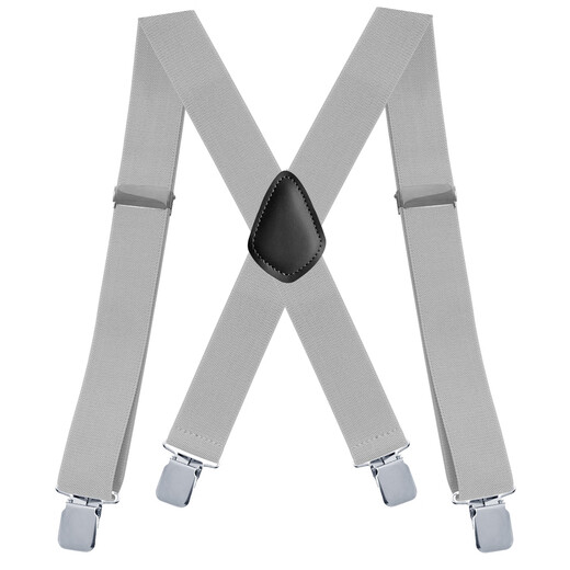 
YWZR tie clip 3.5CM wide clip non-slip men's strap clip fat people universal work hanger belt ski pants black