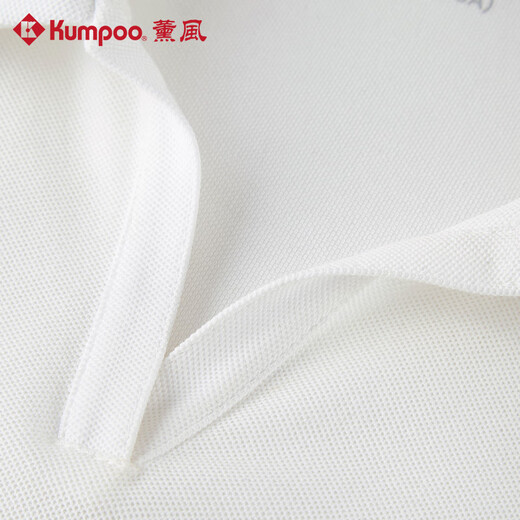 薰风（KUMPOO）羽毛球服女款透气速干运动短袖比赛训练服T恤K241W-1096 白色 M