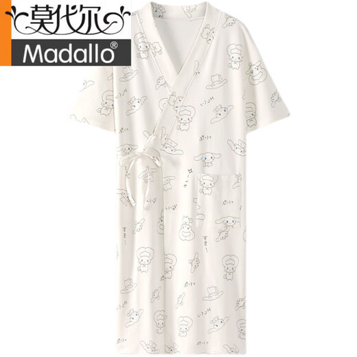 Modal Kimono Nachthemd Mädchen Sommer reines Baumwoll kurzärmelige Bademantel Dünne Yugui-Hund Japanischer Cartoon Pyjama 2025 neuer Stil 653 m
