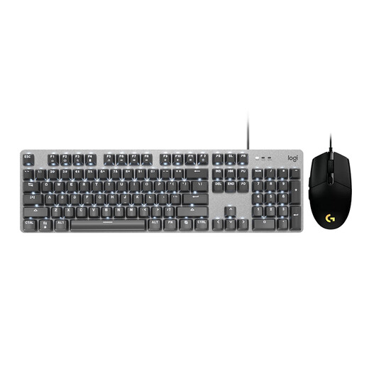 Logitech K845 mechanical keyboard G102 wired mouse e-sports game basic entry key and mouse set custom keycap K845+G102 blue set TTC-blue axis x No x standard