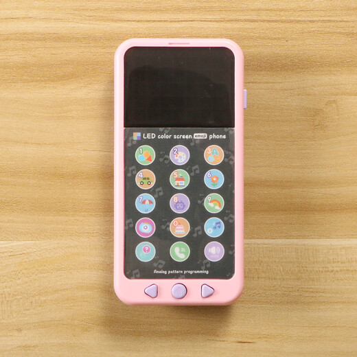 Kinder Farbbildschirm Musik Mobiltelefon Spielzeug Digital Englisch Kognitive Arrangement Programmierung Multi-Mode-Beleuchtung Frühschullernmaschine Blau