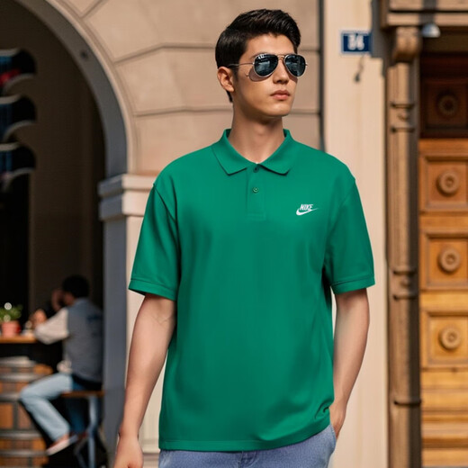 Nike (Nike) Рубашка Polo 2025 Spring Presce Late Foremed's Men's Loe Fit Fit Fuce Pure Cotton с половиной рукава Black Fn3895-010 Pure Cotton Like и Transparent XL 150-180JIN [JIN равно 0,5 кг]