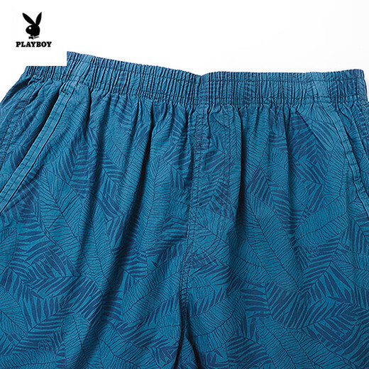 Playboy (Playboy) Reine Baumwollshorts für Männer gerade lose Fünf-Punkte-Hosen für Sommer dünne lässige, atmungsaktive und modische Sportstrand Mid-Sports-Männer 9215-Green L empfohlen 100-130jin [Jin entspricht 0,5 kg]