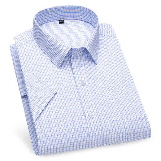 ROMON high-end short-sleeved shirt men's 2025 summer new style business career work striped casual shirt top DX6630 42 Recommended [156-168Jin[Jin equals 0.5 kg]]