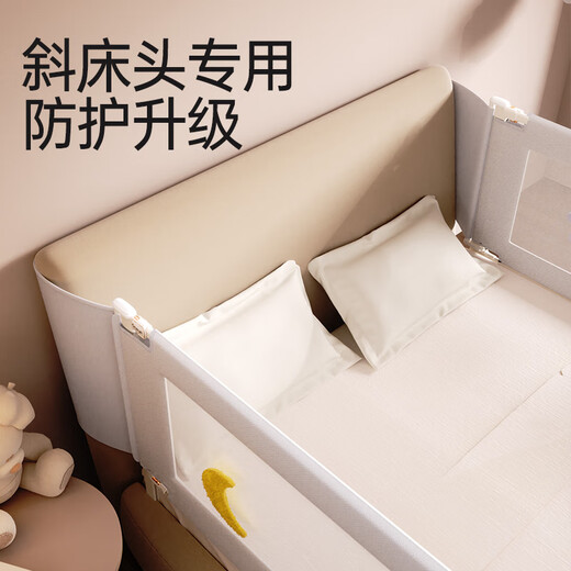 Wanya Cribe Baby Anti-Fall Guardian Guardian Placa anti-caza Anti-Calling sin golpes y cabecera de cabecera de cabecera inclinada de tres lados especial