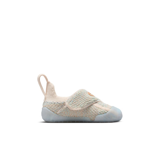 Nike infant and child easy to put on and take off sports shoes Velcro winter fly knitting for boys and girls NIKE SWOOSH 1 FB3244 301 foam mint green/pink orange/aluminum blue/pink purple 22