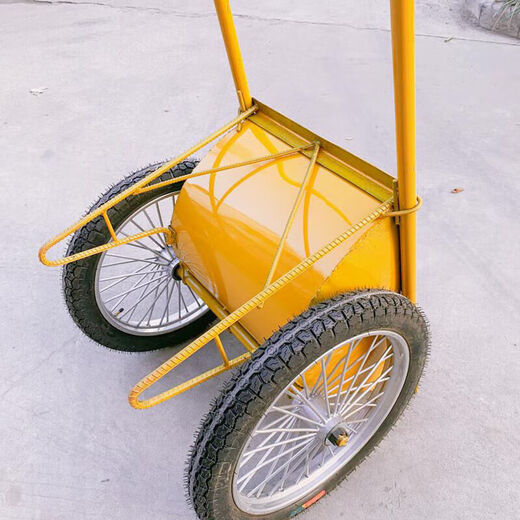 Green forest dump truck labor site trolley two-wheeled hand push truck construction waste hauling gray ordinary large bucket + ordinary solid wheels