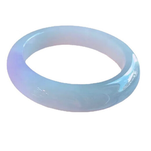 Violet floating purple jade bracelet for women Myanmar ice waxy jade bracelet ice transparent and delicate purple jade bracelet jade bracelet ring mouth 54MM-55MM