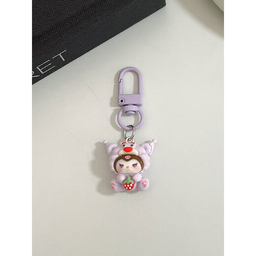 MAAF 9 [9764 people have purchased] Cute cartoon head cover animal girl mobile phone small pendant new style gift accessories hanging decoration best friend accessories bag keychain gasket lanyard Xiaodong [single-piece] Bear pink KT meow (pendant type)