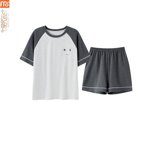 Modal pajamas for women in summer 2025 new short-sleeved suit cotton cartoon sports can be worn on the outside thin home clothes Y9856 M 75-95Jin [Jin equals 0.5 kg]