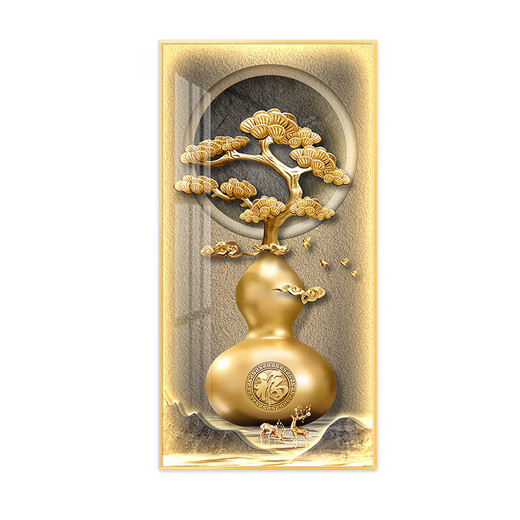 Mopai LED Light Luxury Gourd Entrée Entrée Décoration Paint
