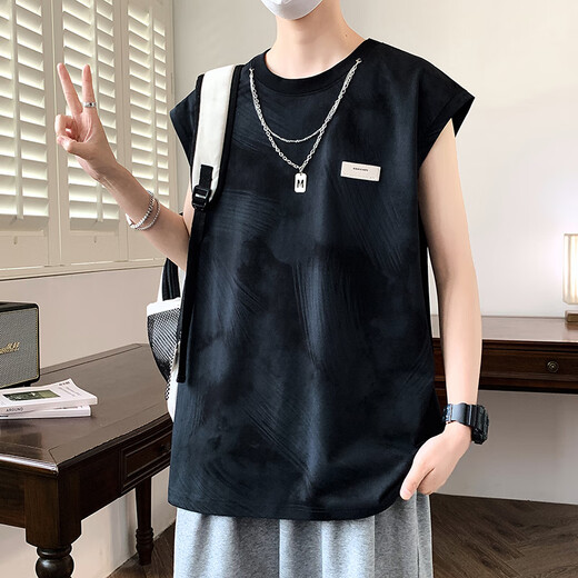 
nasawassup summer sleeveless T-shirt for boys, high school and junior high school students thin sports vest teenagers pink vest top 9227 purple (single vest) quality assurance L 90-110Jin [Jin equals 0.5 kg]
