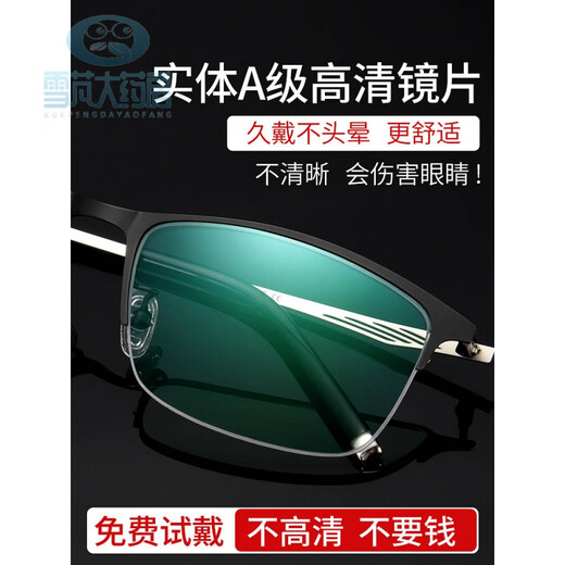 超级视力新型老花镜 超级视超力视力看远看近新型老花蒋镜蒋超大为老花眼镜远近两用 【源自香港品牌】【看近专用250度】防蓝光-683 标准