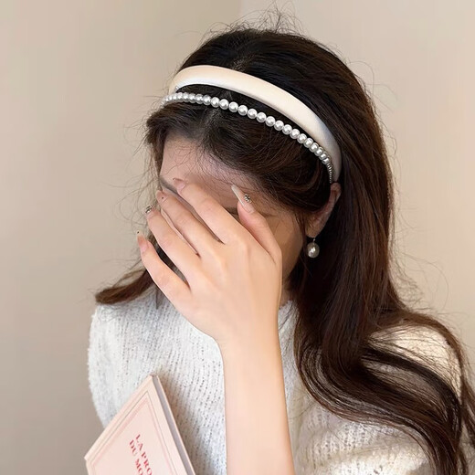 Dingjing Hairband Light Luxury Women 2025 New Hair Pressing Artifact for Face Wash Special Hair Grotto Headband Hair Accessory Birthday Gift for Girlfriend