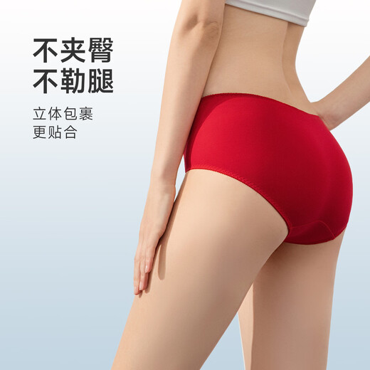 Oudifen women's underwear lace cotton seamless birth year briefs sweat-absorbent and breathable women's gift for girlfriend XK8A20