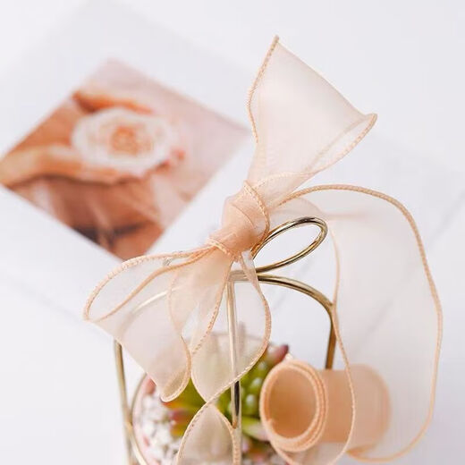 Fishtail yarn with cake box, bow, ribbon, gift box, packaging, flower wrapping material, hand-held flower tie, burgundy, buy one get one free