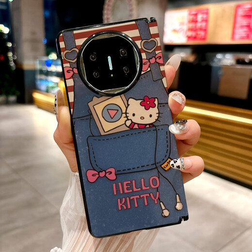 Li Haojia is suitable for Huawei Mate X6 mobile phone case Mate X5 x3 collector's version new folding screen high-end anti-center center shaft black edge leather pattern P3271 black and white plaid color Huawei MateX6