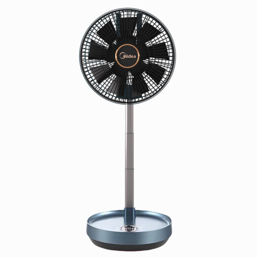 Midea electric fan small fan home desktop small fan office dormitory USB charging table fan low noise light sound portable wireless outdoor handheld fan FTD12UA 10-inch rechargeable shaking head remote control model SDG25ESM