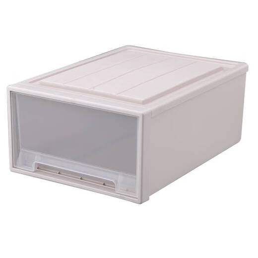 Armoire de rangement de tiroir Zhongshangguan, boîte de rangement de garde-robe, boîte de rangement en plastique en plastique, boîte de tri, boîte de rangement de garde-robe domestique C3523 profondeur 47 largeur 35 hauteur 23 transparent en un pack