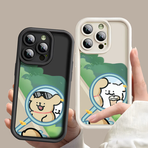 中掌柜情侣手机壳任意机型创意可爱苹果华为vivo小米蜡笔小新库洛米巴库 图左4876右4877【留言机型】阶梯硅胶 一对 【2个手机壳】拍此项