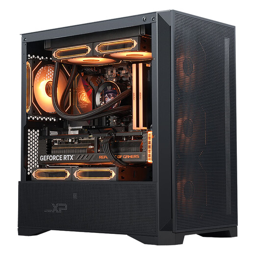 SAMA Wind God Mini Deluxe Edition, schwarzes Desktop-Computer-Hauptgehäuse, dreiseitiges Kühlnetz/Standard Typ C/Unterstützung für 360°-Wasserkühlung/8 Lüfterpositionen/drei Seiten staubdicht