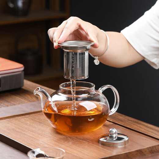 SUSHI CERAMICS teapot, teapot, tea water separator, electric ceramic stove, steel leakage teapot, 750ml