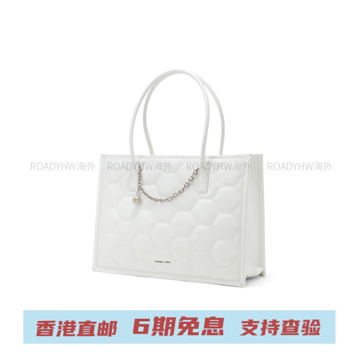 Calvin Klein足球套装时尚大容量百搭款小ck包包托特包单肩包 大号 女款 多色 White白色 L