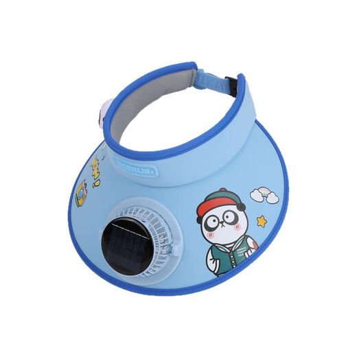 Yixian children with fan sun protection hat in summer spring and summer can be recharged for boys and girls sun hats sky top solar hat sky blue-air ceiling fan hat [Solar energy + charging]
