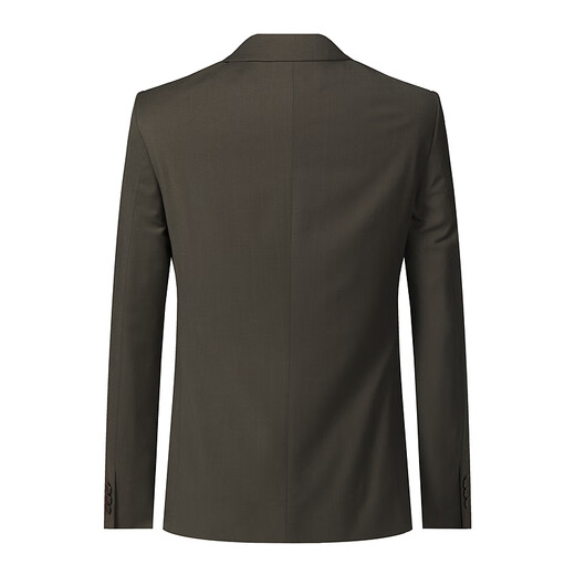 Lilang Double Elastic Fabric Suit Men's Smooth, Delicate, Tight, Easy-Care Suit Brown Color 170A