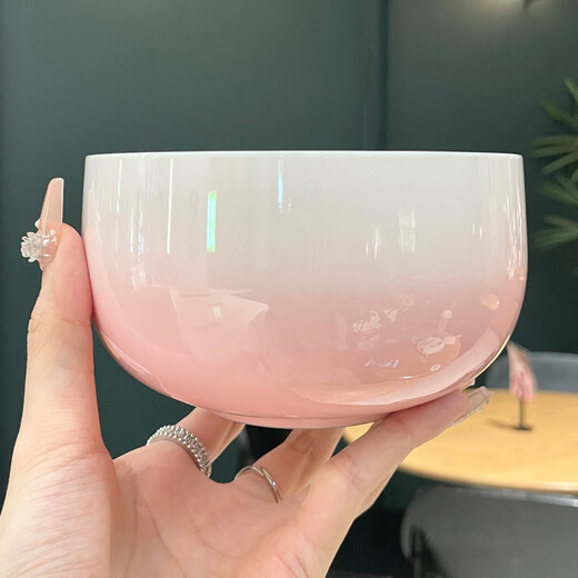 Chino Gradient Tableware Set 304 Stainless Steel Bowl Home Gradient Rice Bowl Food Grade Double-Layer Anti-scalding Spoon and Chopsticks Gradient丨Powder Bowl