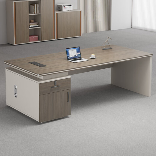 Light luxury boss desk office desk and chair combination, simple and modern president desk, leadership desk, manager desk, office furniture, customized office accessories