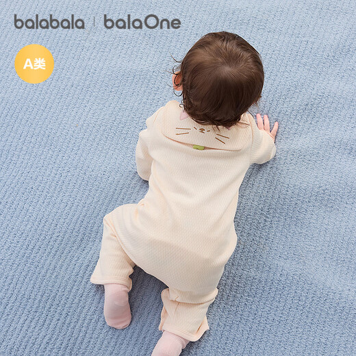 巴拉巴拉balaOne婴儿连体衣宝宝爬爬服哈衣2025可爱时尚萌趣208325133204