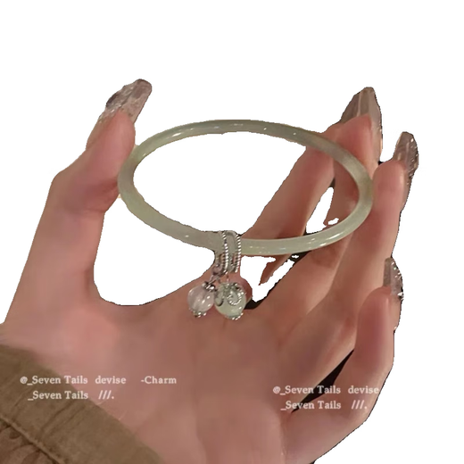 New Chinese-style bracelets, high-looking student party bracelets, niche bells, ancient-style, cool, national-style bracelets, girls’ hand accessories, ancient-style bell bracelets-green bracelets