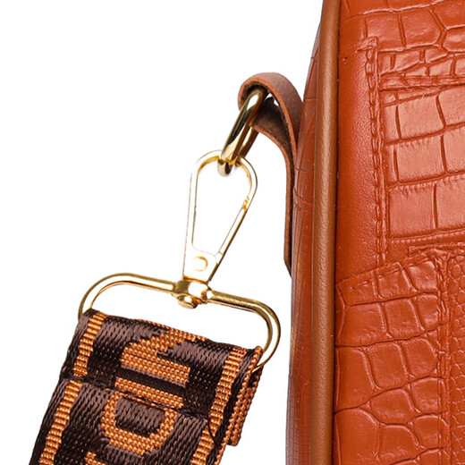 High-End-leichte Luxus-Krokodil-Musterhandtasche für Frauen 2025 Neue Kapazität Casual Crossbody Fashion Handtasche Kissenbeutel SS-6075# Brown