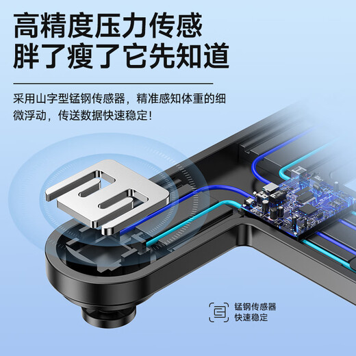康佳电子秤体重秤智能体脂秤高精准电子称家用人体称重健康减肥运动健身专用秤 81项健康数据监测 【体脂秤】潮流白-智能APP【升级6传感/更科学】 USB充电款