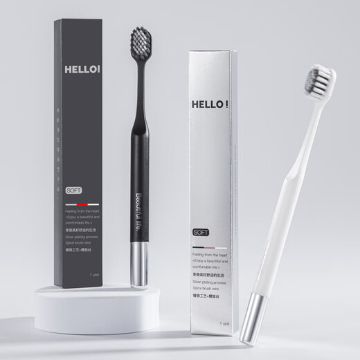 Haoniu (HAONIU) wide-head soft-bristle toothbrush, ultra-fine adult couple toothbrush, male and female student special home use, mountain-shaped soft bristles, 4 pieces