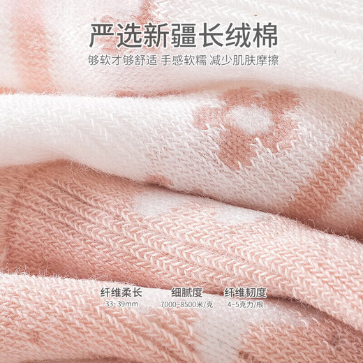 Newborn baby socks spring and summer mesh ultra-thin cartoon mid-tube baby summer boneless cotton socks 9734 series three pairs set 0-6 months XS code suitable for feet 8-10cm long