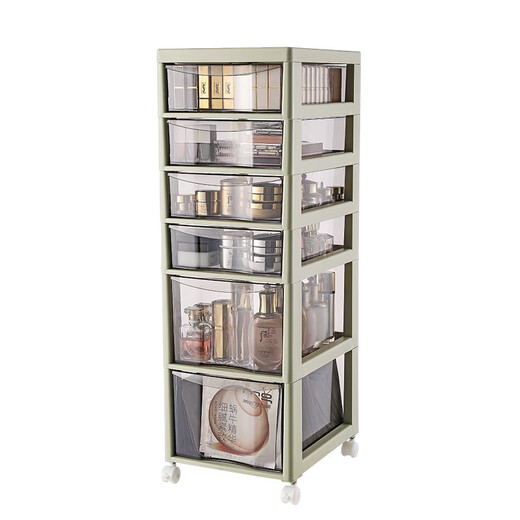 Sternoptimierte kosmetische Lagerschrank-Schubladenstyle Multi-Layer-Speicherregalbodenbodenboden-Desktop-Hautpflegeproduktspeicherbox unter Tisch Organisierungsschrank weiße 6-Stufe weiße 6-Level